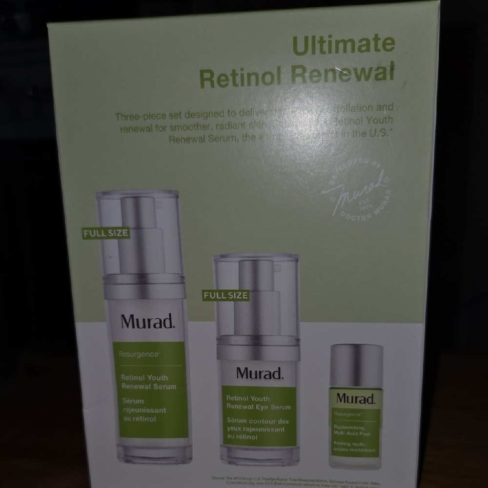 🎁 Murad Ultimate Retinol Renewal Set 2 Full Size 1 Mini